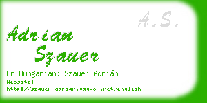 adrian szauer business card